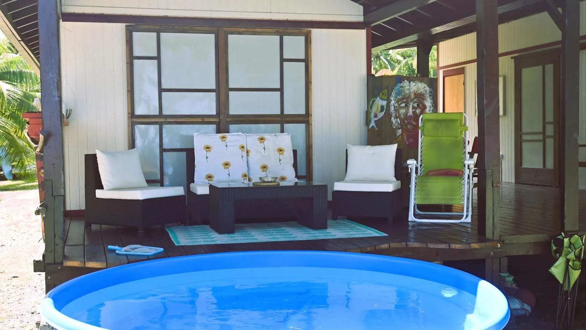 Tahiti-Bungalow At Teahupoo: Beachfront With Pountoon And Mini Pool 0*, Teahupoo